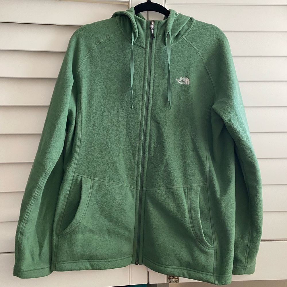 Extra Large, Green, The North Face light weight fleece jacket